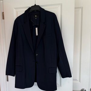 BANANA REPUBLIC Everywhere Ponte Blazer Women's Size XXL Navy Blue